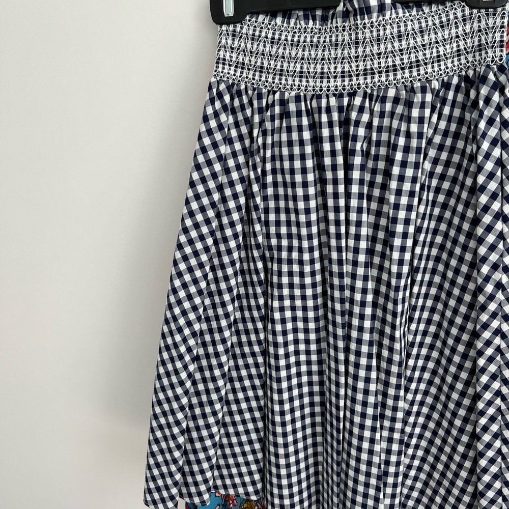 Zara Gingham Flowy Skirt